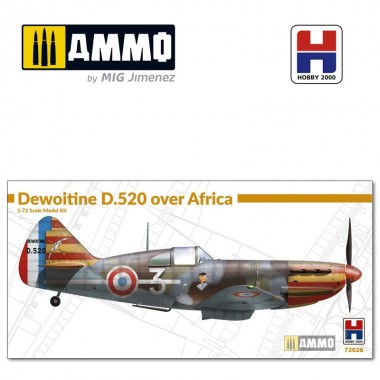 1/72 Dewoitine D.520 over...