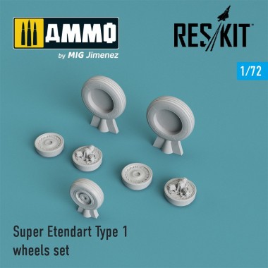 1/72 Super Etendard Wheels Set