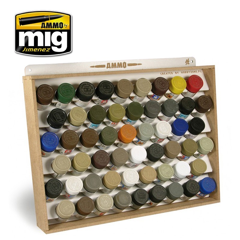 LMG Laser-Cut Wooden Wall-mounted Hobby Paint Rack *FREE Shipping