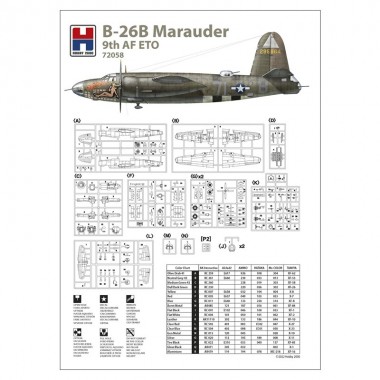 1/72 B-26 B Marauder 9 AF ETO