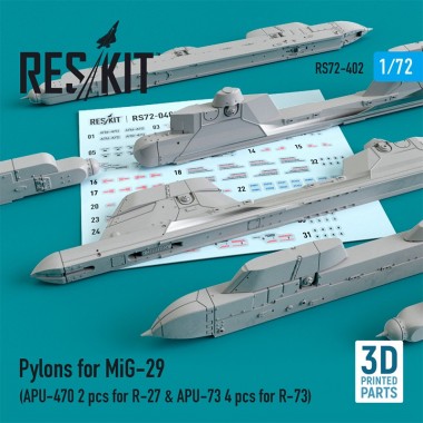 1/72 Pylons for MiG-29...