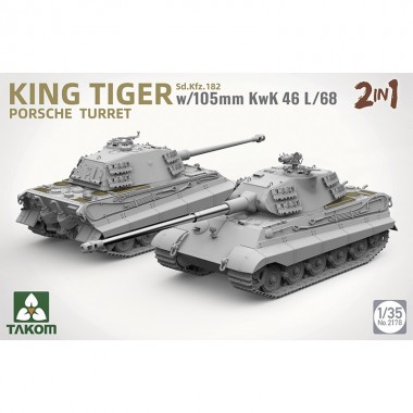 1/35 KING TIGER with 105mm...