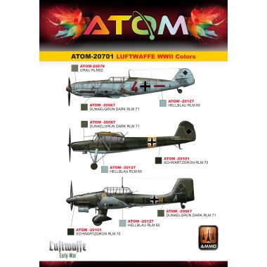 ATOM Luftwaffe WWII Colors Set