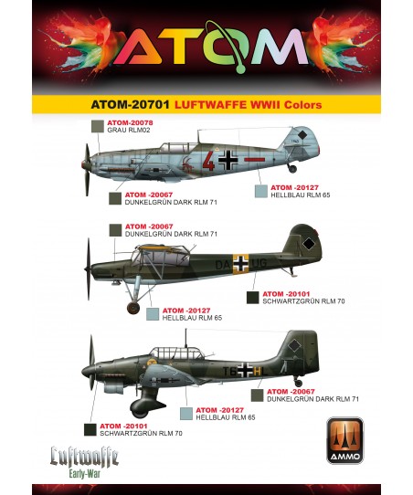 ATOM Luftwaffe WWII Colors Set