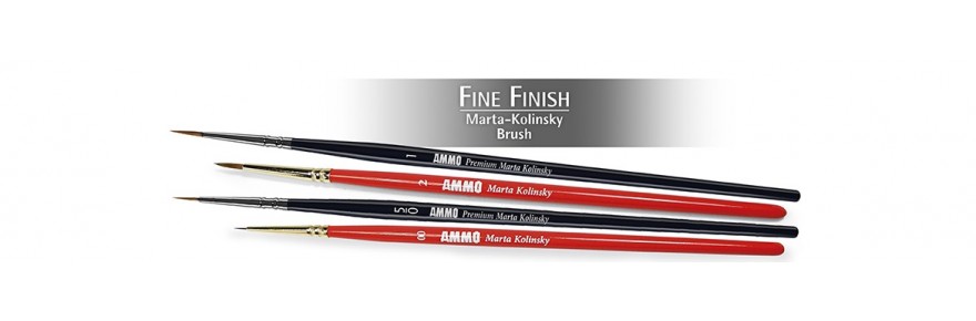 has anyone had any of the AMMO martha kolinsky brushes i just got